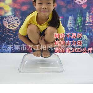 透明亚克力盖子食品盖P塑料8676糕保鲜盖蛋方形托盘盖C防尘长罩子