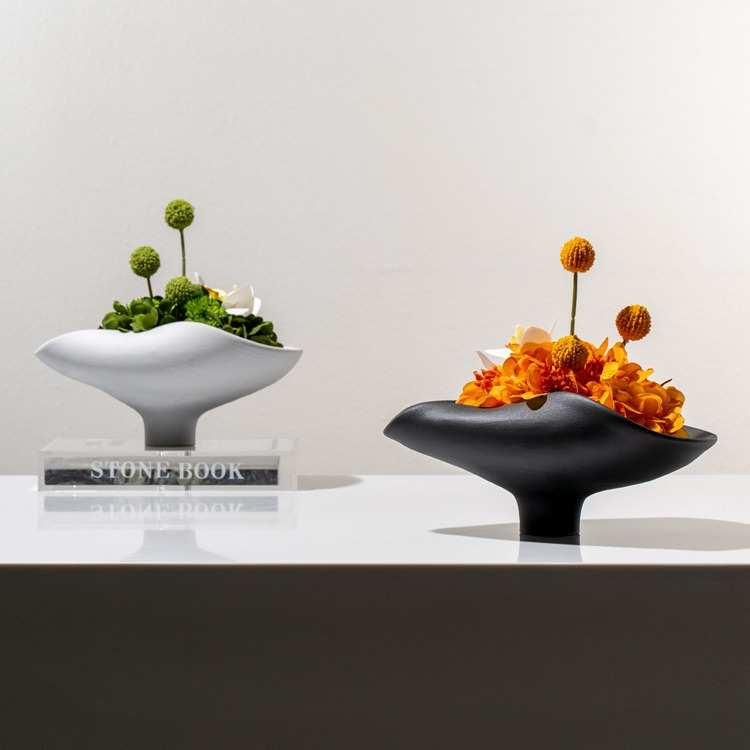 新中式茶几办公室会客室仿真花摆件