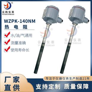 140NM高温喷涂耐磨热电阻 pt100电厂水泥厂测温用耐磨热电阻WZP