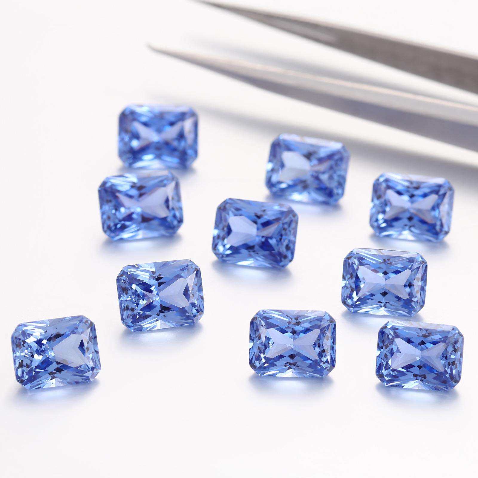 培育海蓝宝石 鸽血红宝石阿斯切合成红宝石 梧州人工宝石彩宝