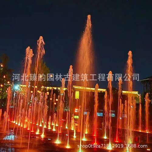 承接广场景区喷泉程控音乐喷泉旱地喷泉水幕电影喷泉厂家工程设备