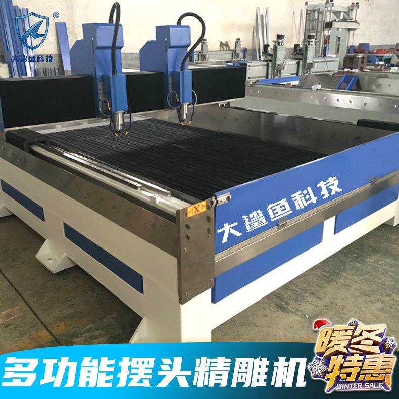 大理石五轴浮雕机发泡陶瓷全自动异型精雕机花岗岩数控摆头雕刻机