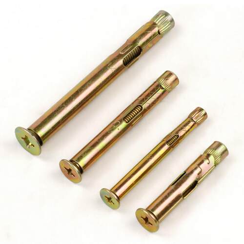 沪心十字沉头内膨胀螺丝平头内置式拉爆蓬胀螺丝内爆M6M8M10盒装