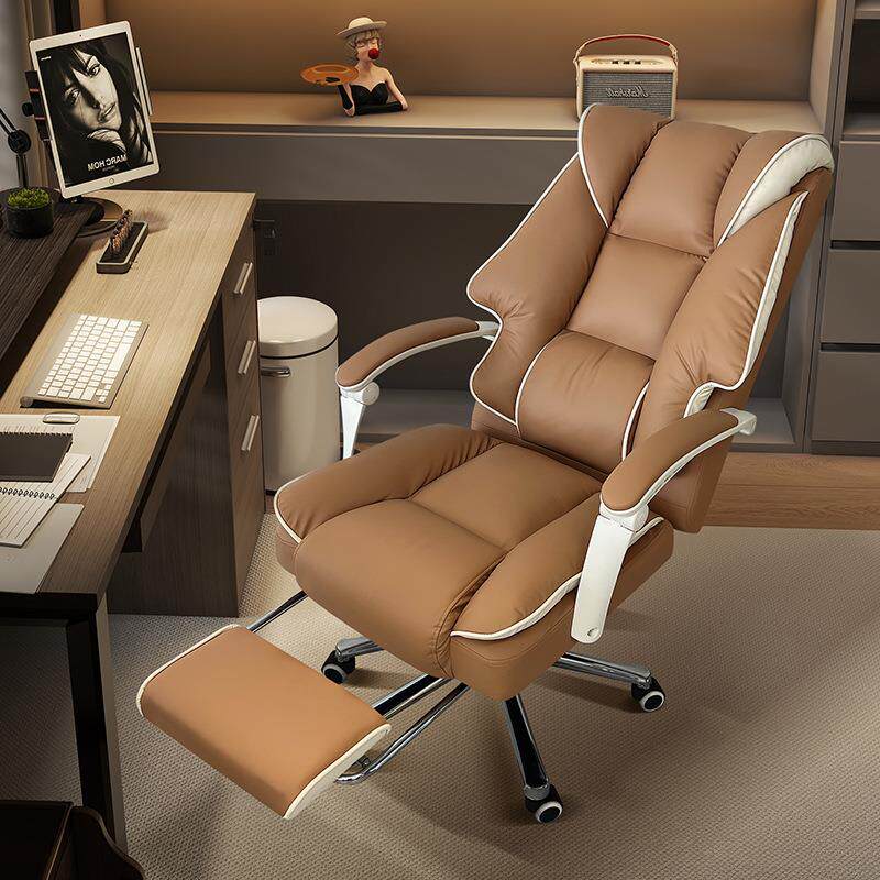 老板椅办公舒适久坐电脑椅可躺家用书桌椅子沙发皮座椅人体工学椅