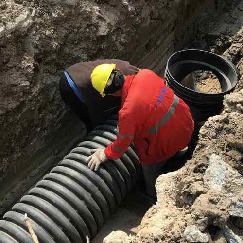 hdpe双壁波纹管中空壁缠绕管雨污水工程B型克拉管下水道排水