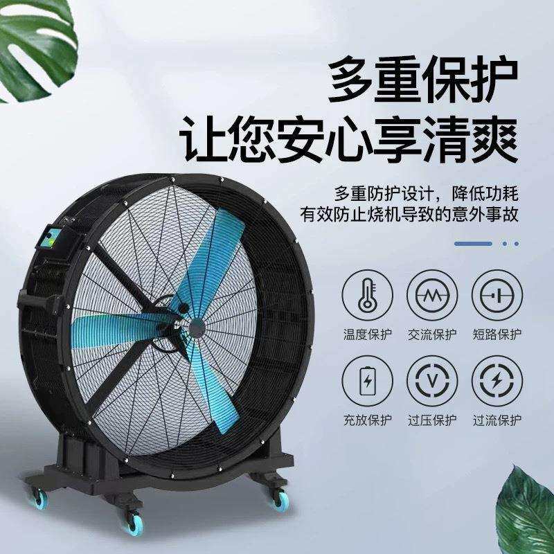 工业落地风扇大风力趴地手推式永磁手推移动大风扇强风厂家直销
