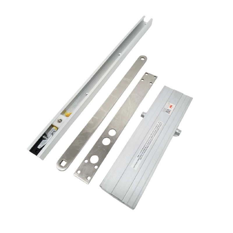 隐藏式液压缓冲闭门器可调角度速度带停门功能银色开门机厂家批发