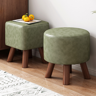 凳客厅茶几凳沙发凳脚踏实木小板凳矮凳 科技布小凳子家用门口换鞋