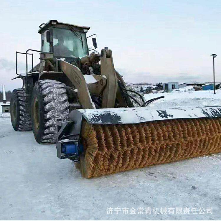 冬季路面清扫器汽车装配扫雪头装载机斜角式扫雪清雪清扫器