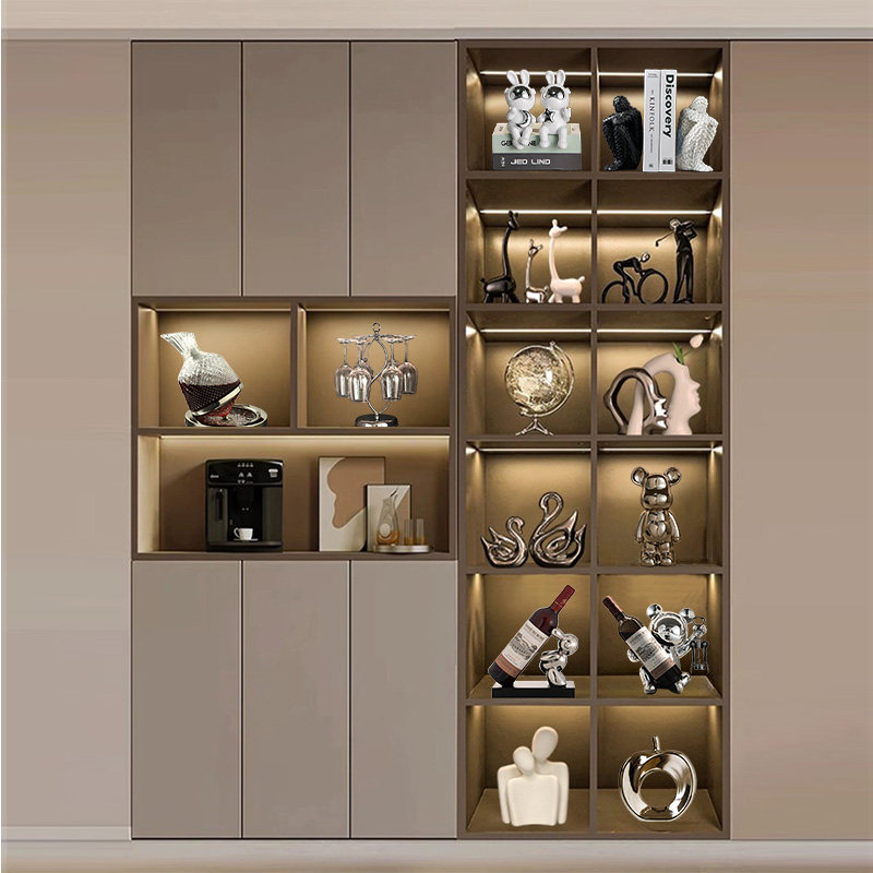 轻奢酒柜组合装饰品红酒杯架摆件高档客厅电视柜餐边玄关家居摆设