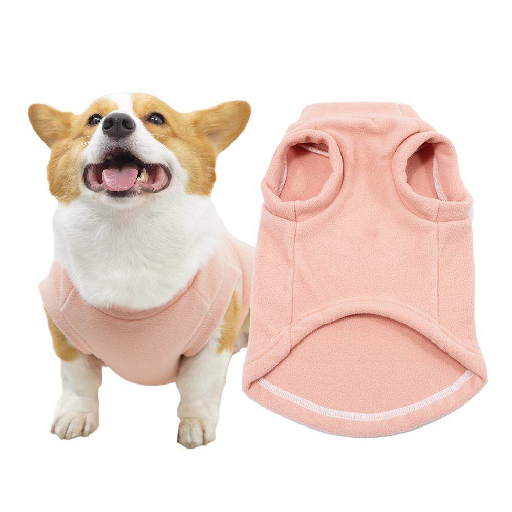 宠它冬季柯基犬衣服保暖纯色狗狗衣服中型犬宠物摇粒绒卫衣现货
