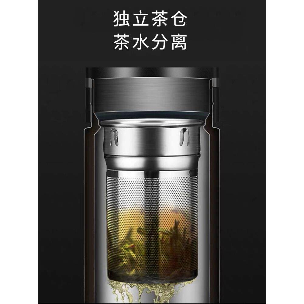 A5L英国双层玻璃杯男透明水杯子隔热保温防摔水晶泡茶杯个人