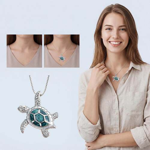 Turtle Necklace: A fashionable and minimalist neck accessory