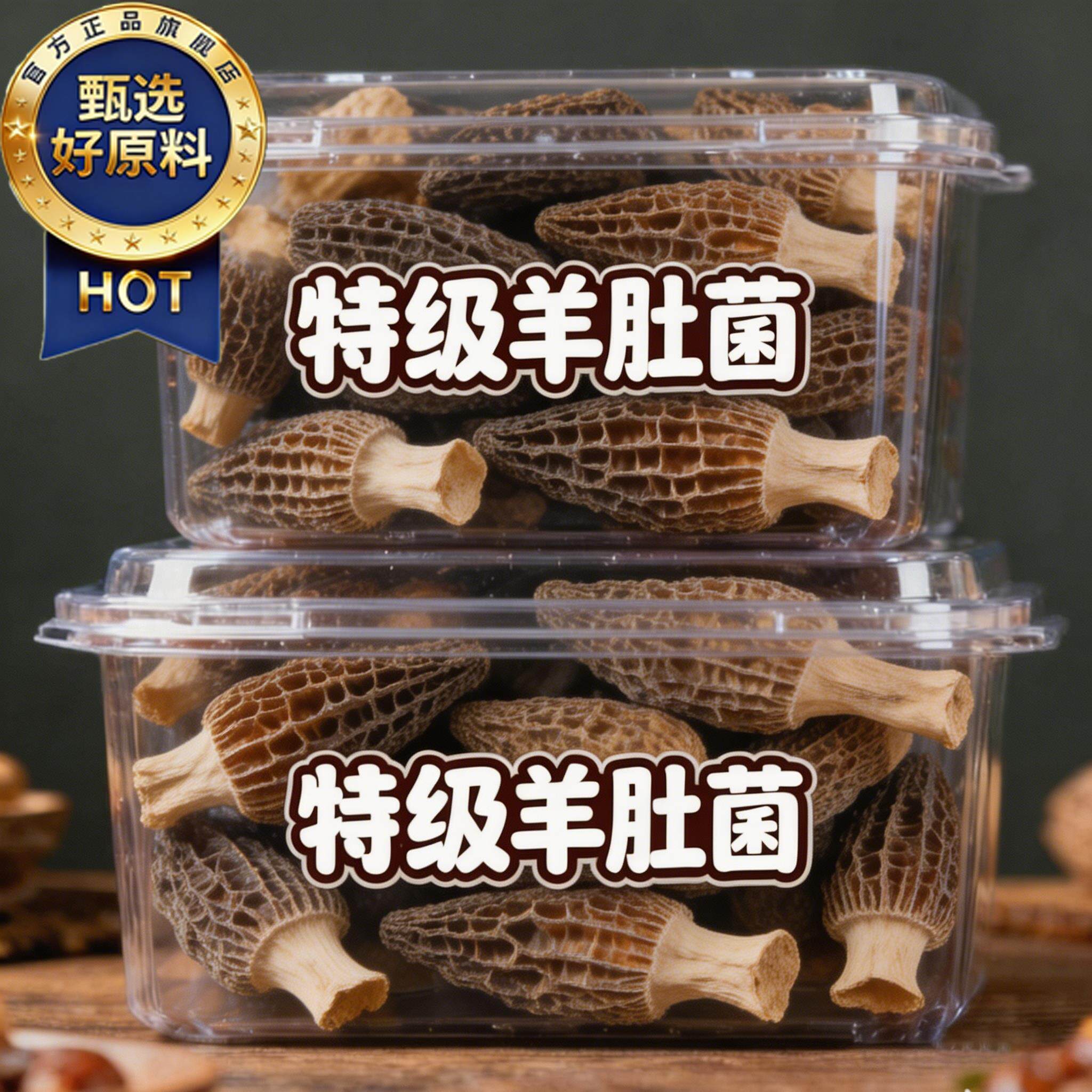 农科院云南特产正品羊肚菌干货官方旗舰店儿童煲汤牛肚菇非野生特