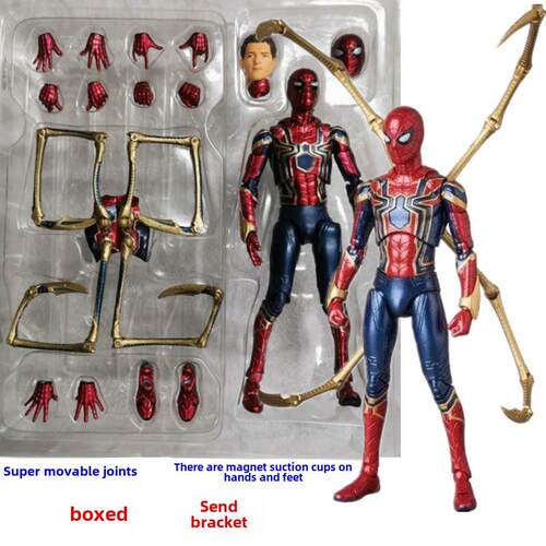 复仇者英雄归钢铁蜘蛛侠关节可动模型手办人偶儿童玩具六一礼物品