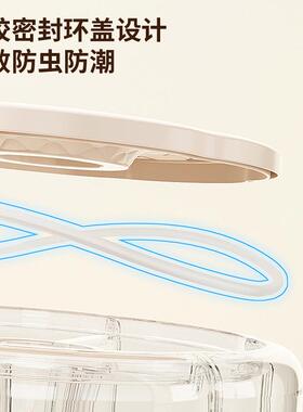 可储旋转谷杂粮YZZ收纳盒密封防分虫防潮粮五食存罐厨房装大米桶