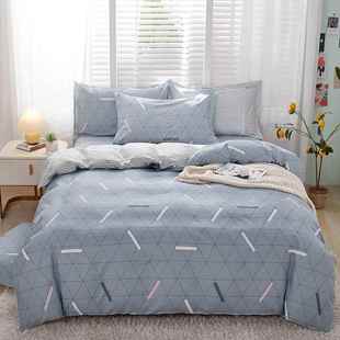 高档100%纯0棉四件套被全棉床单套18x2000x230被罩床上用品220x24