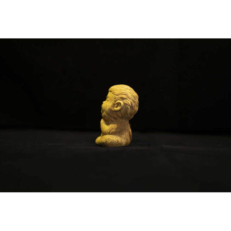 灵猴生肖猴子小叶黄杨木雕木雕摆件文玩木雕动物摆件手把件