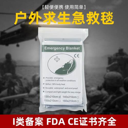 Outdoor Emergency Blanket - Portable Insulation, Cold Protec