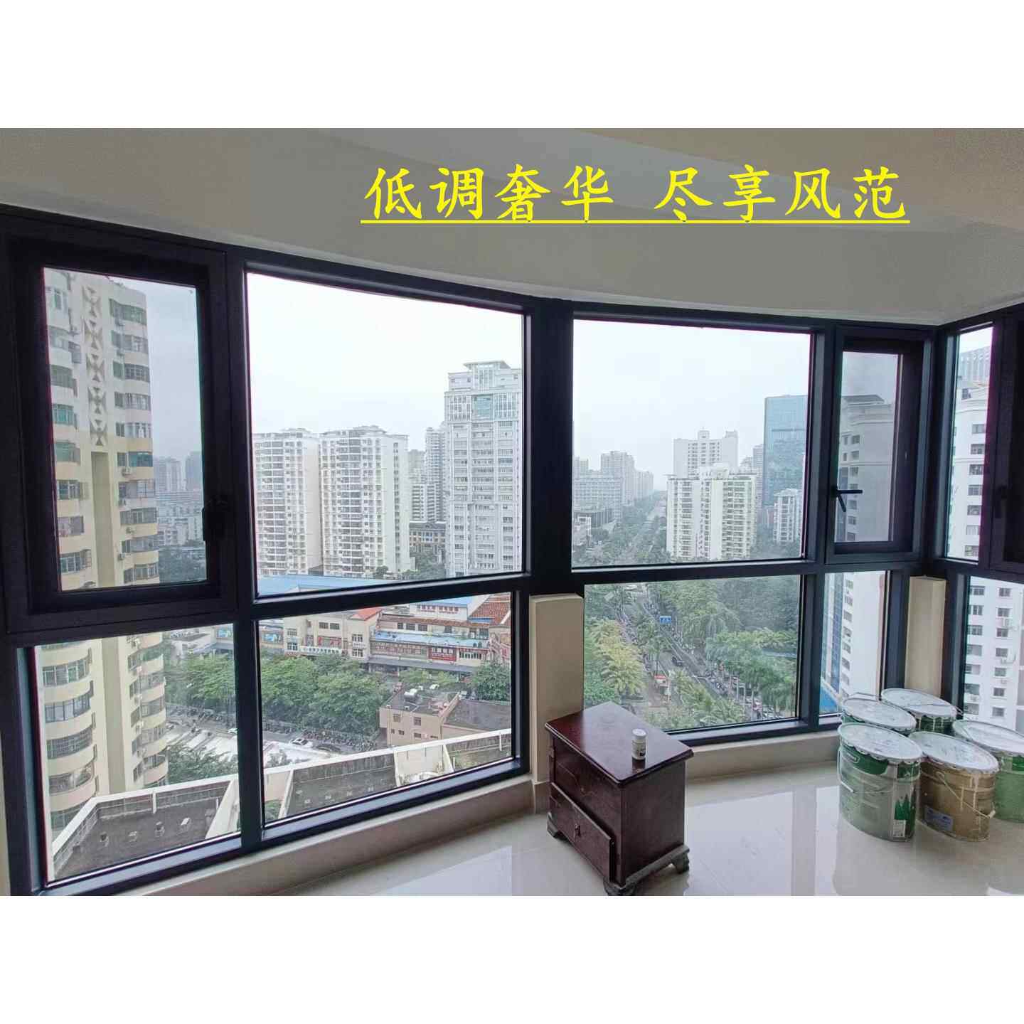 上海荣轩门窗封阳台系统门窗断桥铝门窗铝合金推拉玻璃窗工厂直销