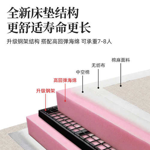 折叠床沙发床单人折叠两用可折叠躺椅简易床办公室午休家用午睡床