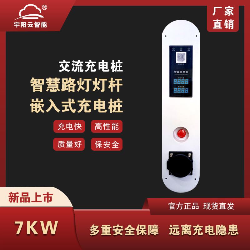 电动汽车新能源交流智慧路灯灯杆充电桩单枪双枪家用商用7KW2A