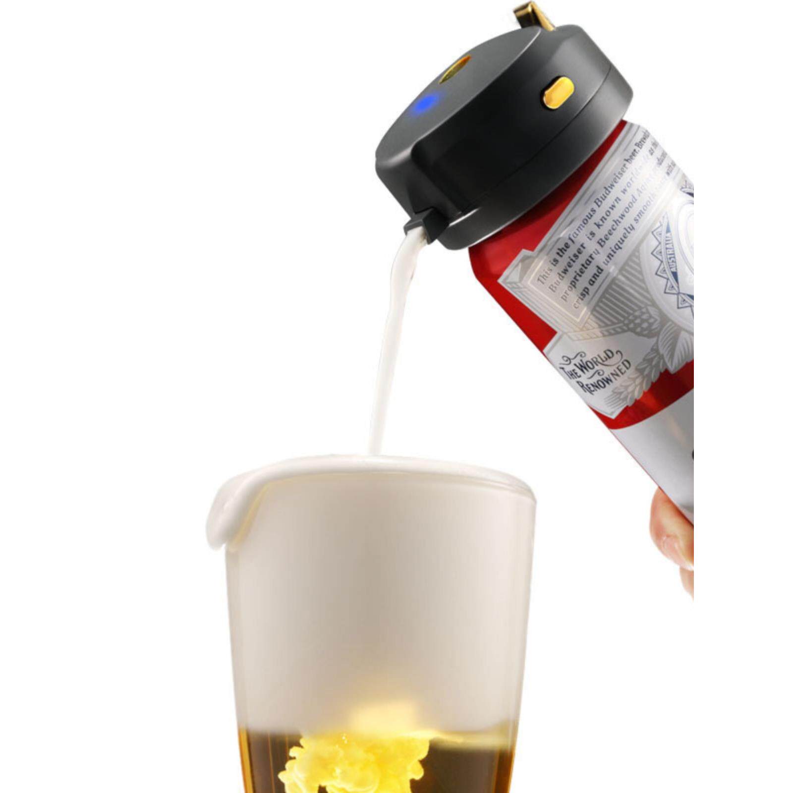 随身携带罐装啤酒泡沫起泡器调酒器精酿啤酒起泡器聚会户外调酒器