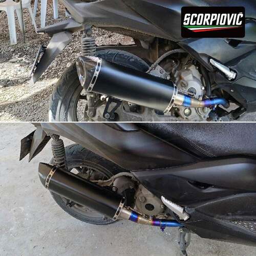 摩托车排气管改装 适用于XMAX300不锈钢排气管前段尾段套装 17-23