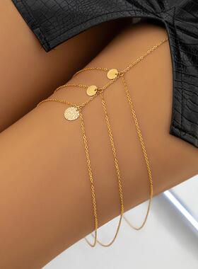 Water Diamond Beach Elastic Sexy Leg Chain for Women个性腿链