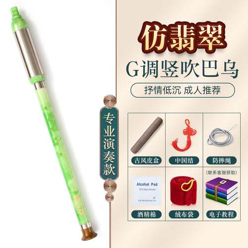 正品巴乌降族乐器竖吹初调学者成C调B调g调F小学生人专业演奏