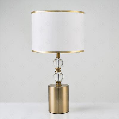 后现代美式客厅创意水晶大理石台灯简约现代卧室书房床头灯1093