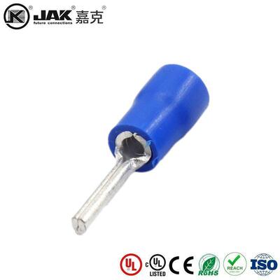 PTV2-10PVC绝缘护套针形预绝缘端子 插针线耳冷压端子铜鼻子 KST
