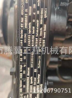 工程机械专用4BTA3.9-C125发动机总成 济宁腾翼机械