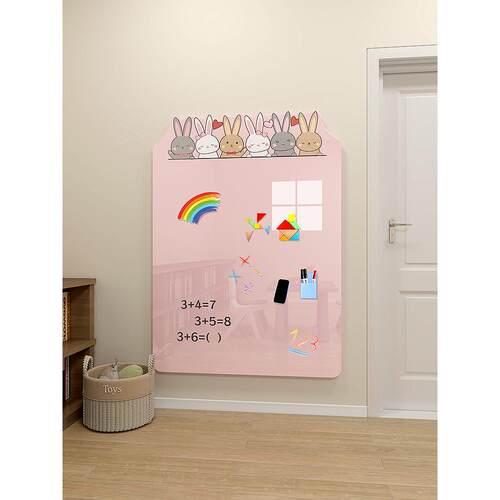 墙面磁吸白板写字板白板墙贴不伤墙可移除儿童涂鸦墙可擦留言板