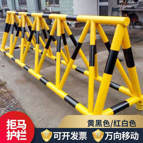 带刺护栏路障拒马学校挡车电动冲撞防隔离山西隔离移动安全拒马