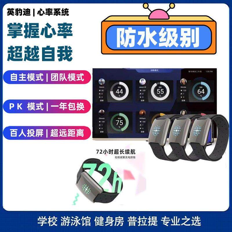 防水英豹迪健身房工作室实时监测心率系统学生田径运动心率臂带