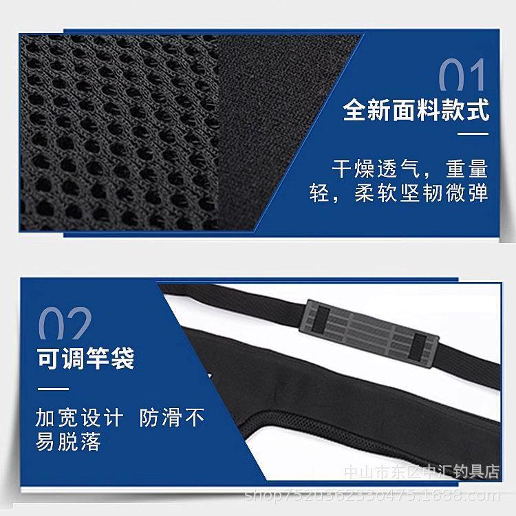 凯思竿袋带轮矶钓竿袋收纳袋套矶杆保袋伸缩杆包竿软矶包免软竿包
