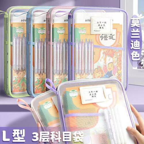 Subject Classification Bag L-Type Transparent Document Bag A