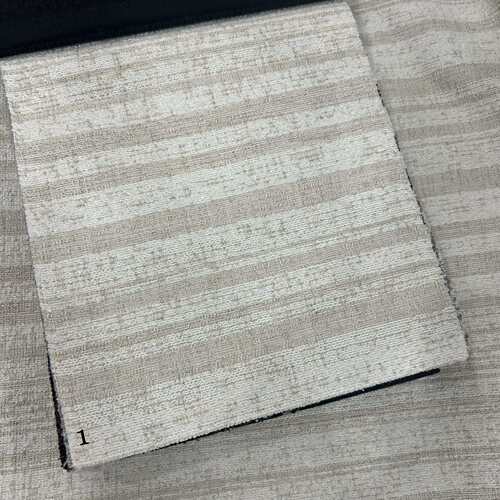 条纹棉麻意式极简单椅沙发布面料