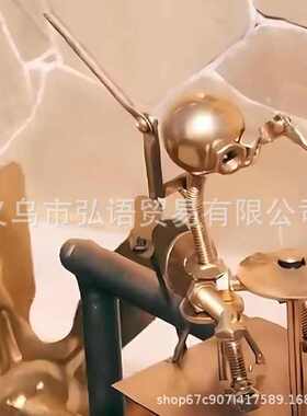 新款风车创意工艺金属庭院打鼓复古风车装饰花园农场