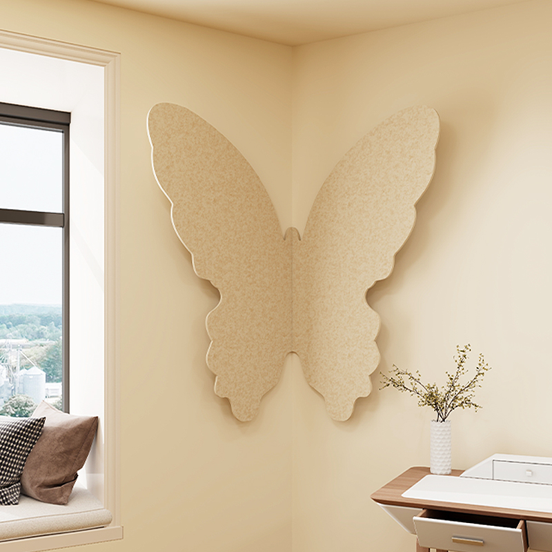 蝴蝶照片墙背景板毛毡板装饰创意毛毡墙贴墙面软木板组合相框展示