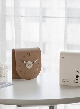 wozoom屋准简约家居客厅台式座钟饰品玄关酒柜高端大气装饰摆件