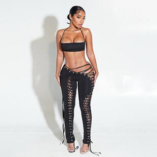 DOUCIU Trendy Personality High Street Hip Hop Cool Tight