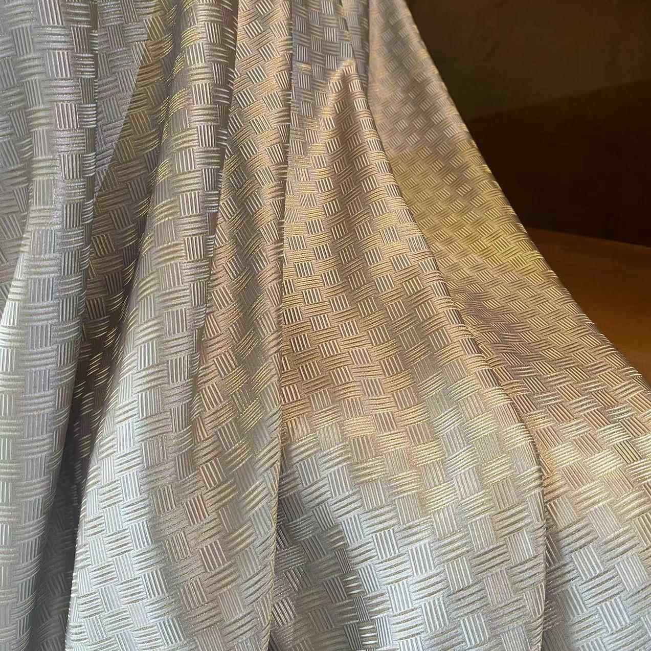 2023新款轻奢高级灰窗帘简约高档服装面料样板间别墅抱枕