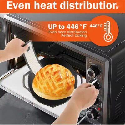 ABKO-2Pcs Silicone Bread Mat Long Handle High Temperature