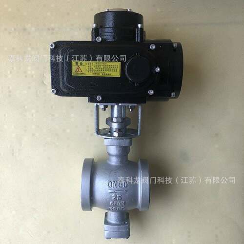 VQ977H-25R/VQ947W-16P不锈钢对夹法兰式电动V型切断调节球阀DN50