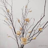 牡丹禅枝干花咖啡馆艺术博物馆民宿家居花瓶摄影道具