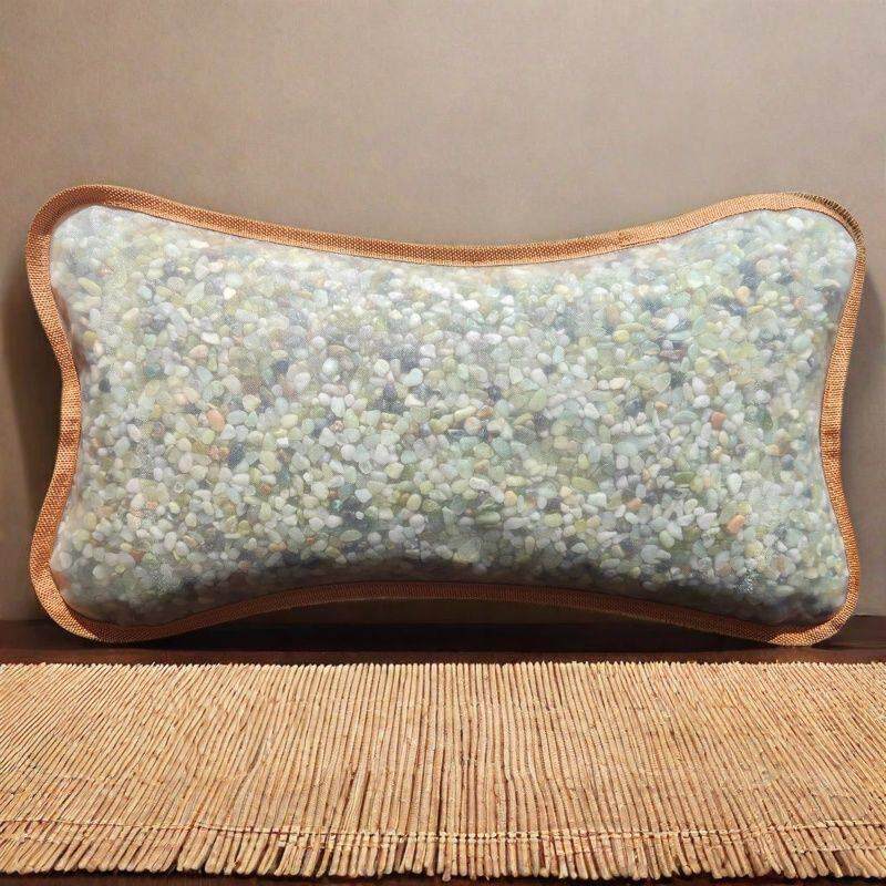 10斤全网面颗粒玉枕天然玉石枕岫玉夏季透气降温石头夏季清凉