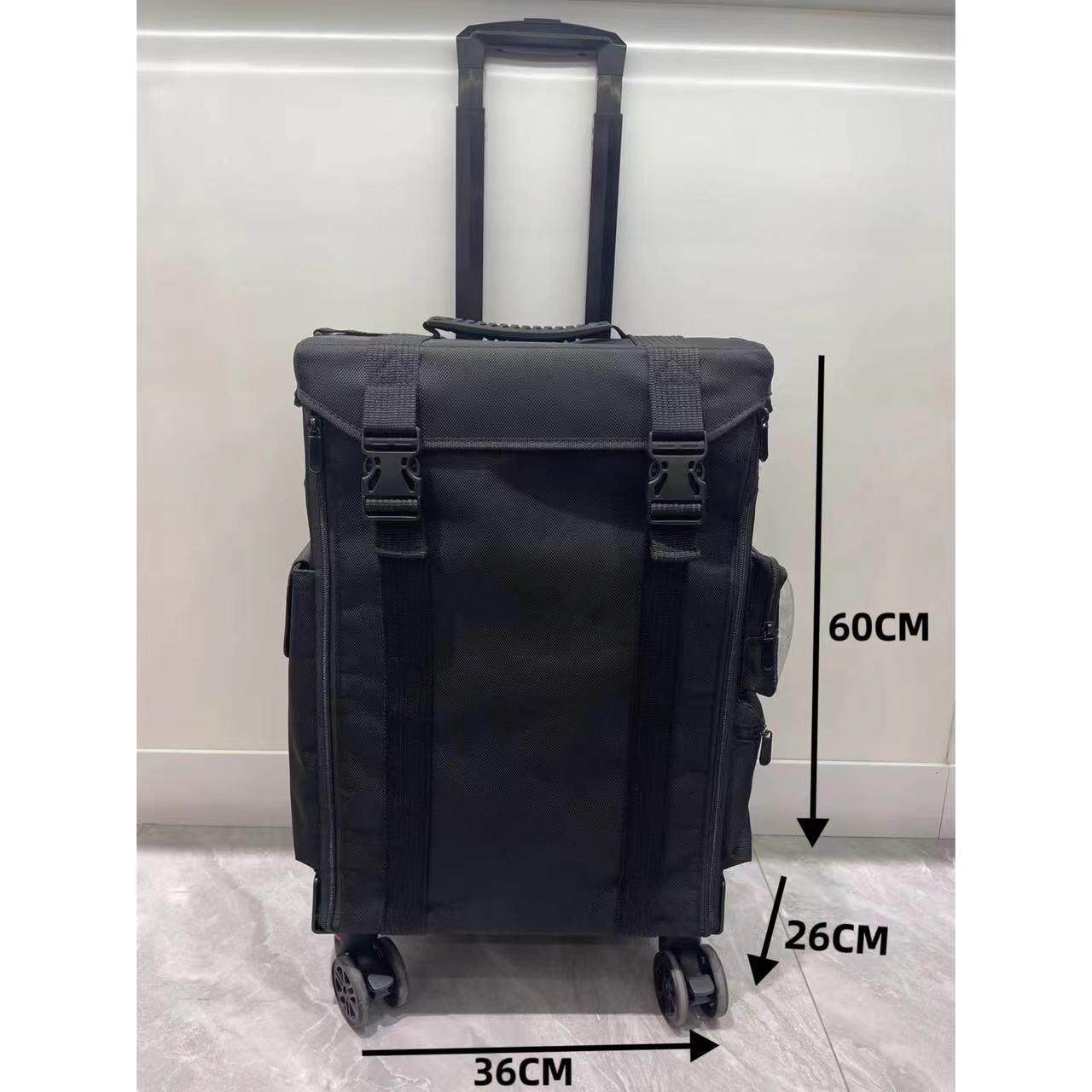大容量化妆箱旅行包化妆师家用拉杆行李箱移动美容化妆美甲工具箱