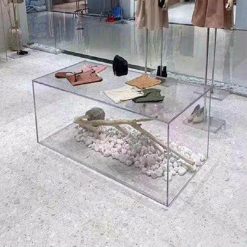 亚克力折弯展示架 热弯创意桌椅亚克力柜展示底座模型保护罩